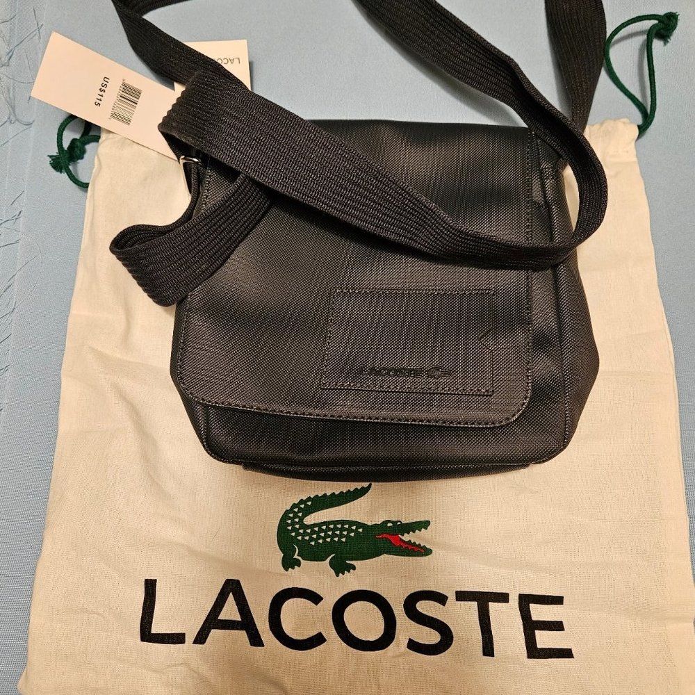 LACOSTE Small Messenger Bag (9"x8"x2")